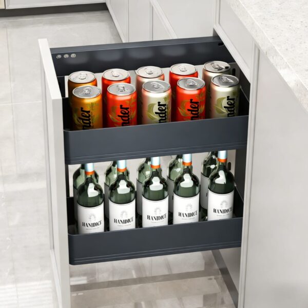 Aluminum Side Pull Out Spice Rack