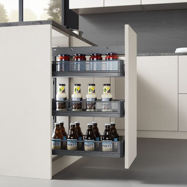 Spice Rack Side Mounted Glass